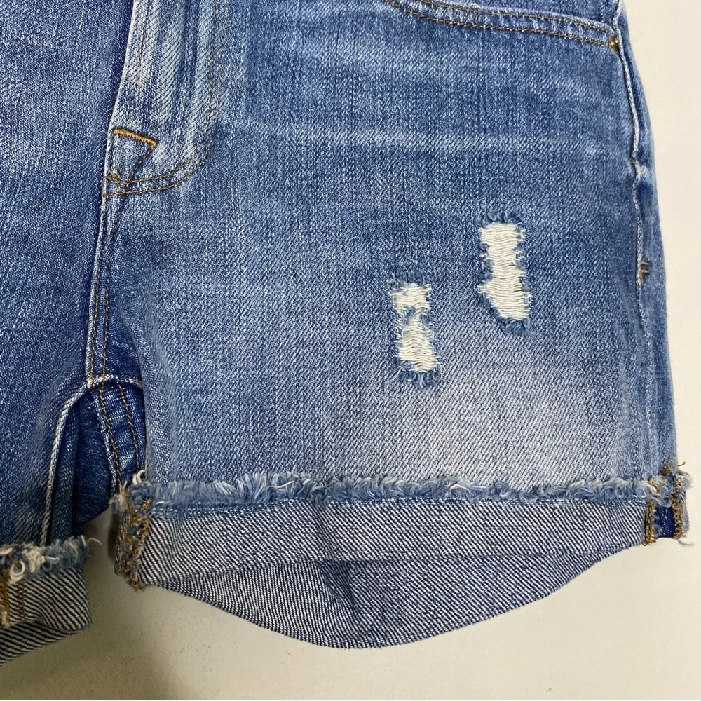 ✨NWT Frame Renton Wash Distressed Le Grand Garcon Denim Jean Shorts Size 24 - Picture 5 of 9